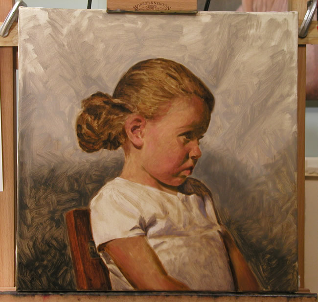 óleo retrato tutorial