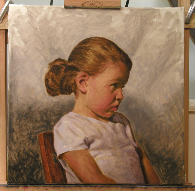 óleo retrato tutorial