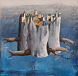 surrealist painting by Silvano Braido